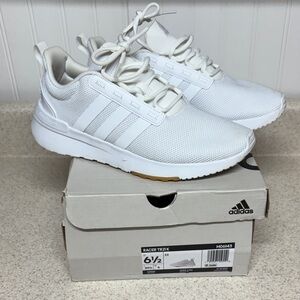 Adidas Kids Racer TR21 White Sneakers